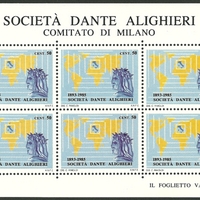 Cinderella Stamp - Società Dante Alighieri, Comitato di Milano
