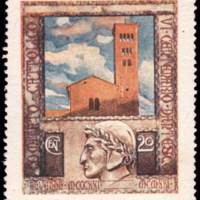 Cinderella Stamp - Comitato cattolico per l&#039;omaggio a Dante Alighieri